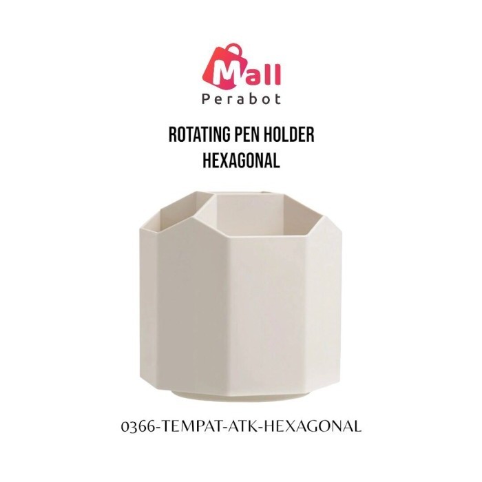 

Tempat Alat Tulis Putar Organizer Rotating Stationary Hexagonal 5 Hole