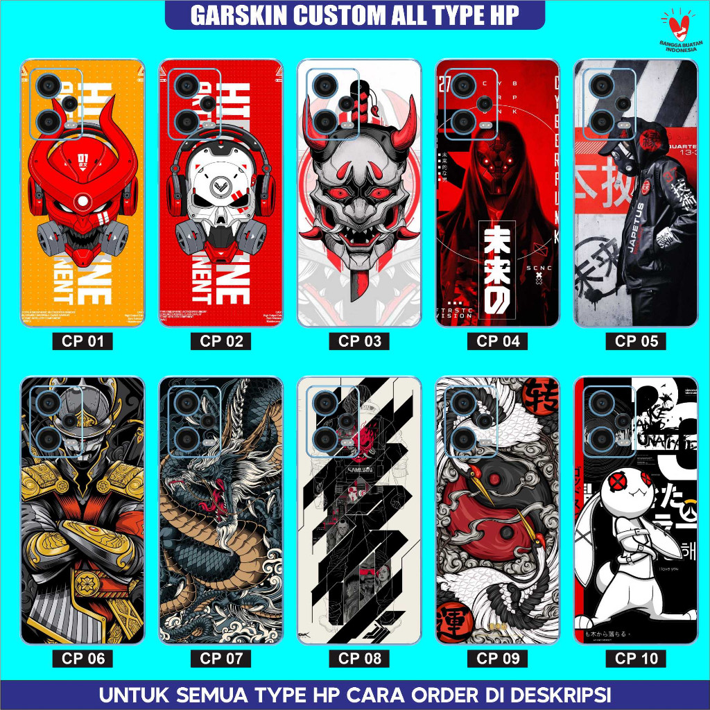 

*PromoTerjangkau* Baca Deskripsi Iklan All Type Handphone Sendiri Garskin Wrap Stiker Premium / X Casing Case COD