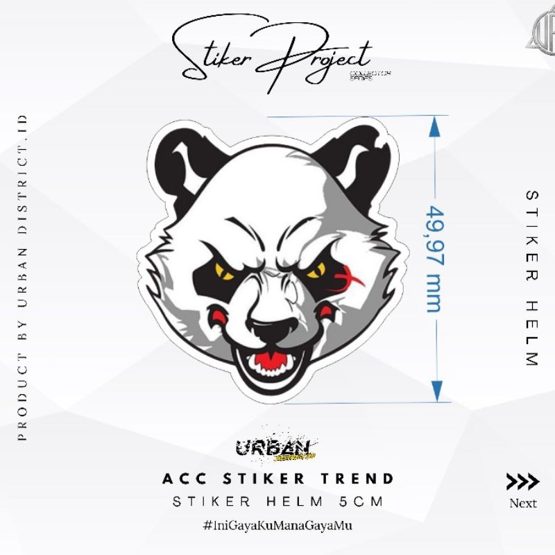 

*PromoTerjangkau* Stiker Helm Laptop Dekorasi Kekinian Size S 5 Cm By Urban District Id Garskin Wrap Premium / X Casing Case COD