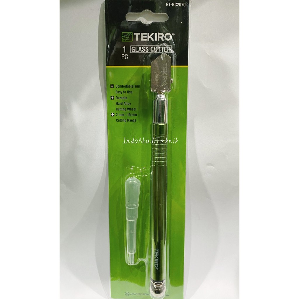 

TEKIRO GLASS CUTTER 2 - 19MM / TEKIRO PISAU PEMOTONG KACA & KERAMIK
