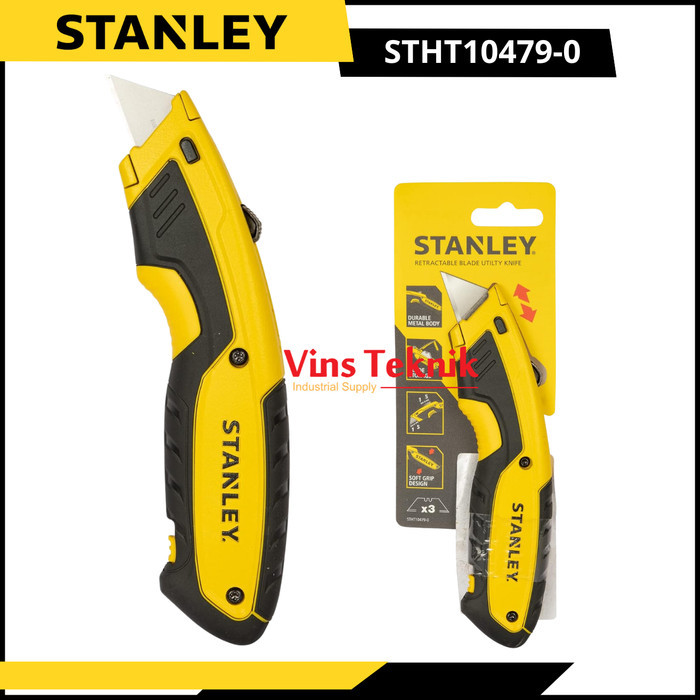 

TERBARU! Pisau Cuter Cutter Retractable Blade Utility Knife STANLEY STHT10479-0