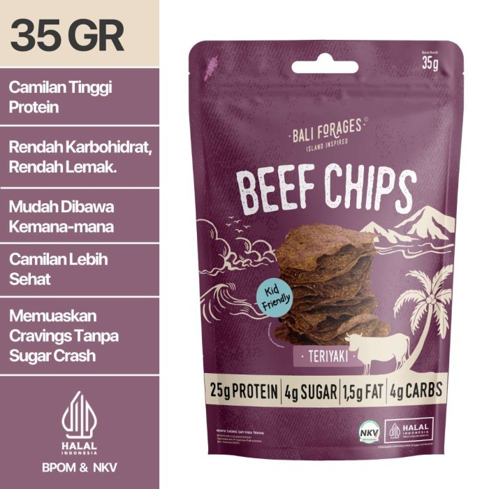 

TERBARU! Beef Chips Teriyaki Crispy Bali Forages Keripik Daging Sapi Krispi