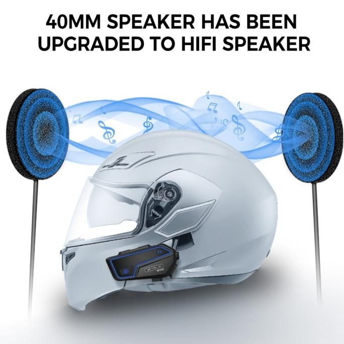 Untuk GX10 Motor Helm Bluetooth Headset Pengganti Speaker Mic Set Terlaris