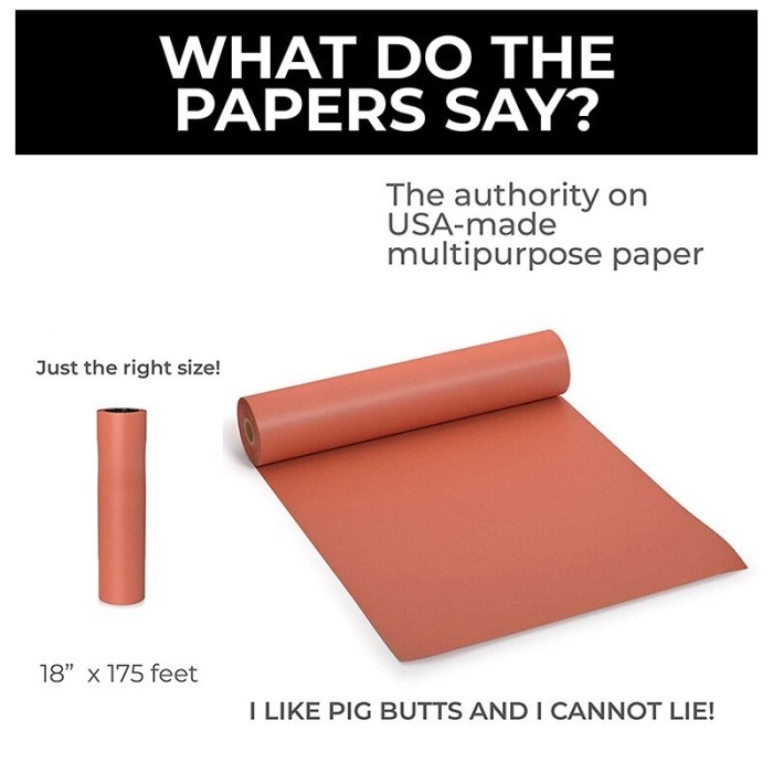 

45.7Cmx53M Pink Kraft Butcher Paper Roll Food Grade Peach Wrapping