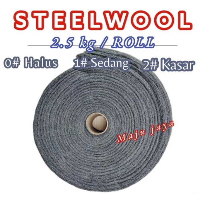 

AWW-480 STEELWOOL ROLL BESAR ISI 2.5 Kg /ROLL UNTUK MEDIA FOTO GRAFI