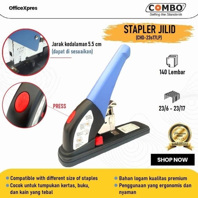 

ALAT STAPLER JILID BESAR 23S17LP HD12N/24 / HEKTER SEJENIS JOYKO KENKO BERKUALITAS