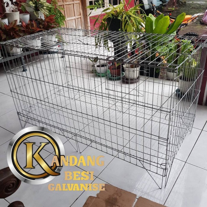 PROMO KANDANG KURUNGAN TENGGARAN AYAM JAGO / BANGKOK BAHAN BESI GALVANIS