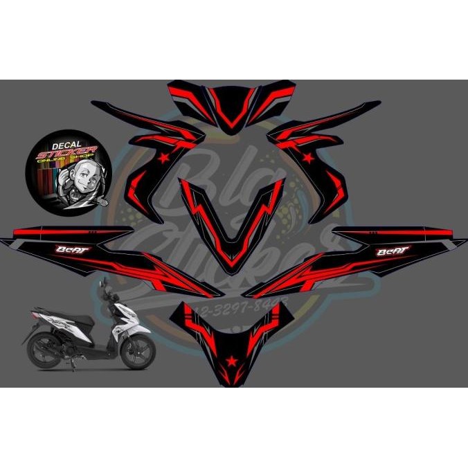 STIKER DECAL MOTOR HONDA BEAT ESP 2018 FULL BODY VARIASI CUSTOM