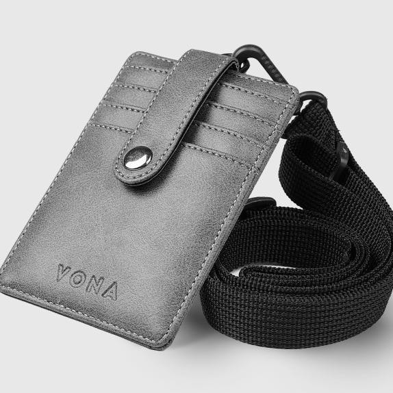 Vona Yor Lanyard Wallet Dompet Artu Id Card Holder Tali Panjang