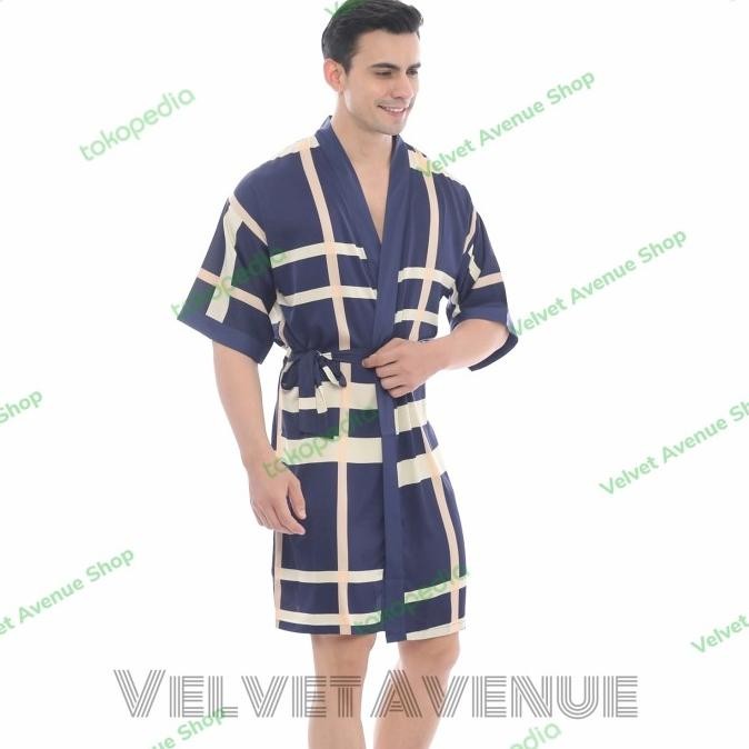 Kimono Pria Marx Baju Tidur Laki Set Outer Kimono Men Piyama Sleepwear Terlaris