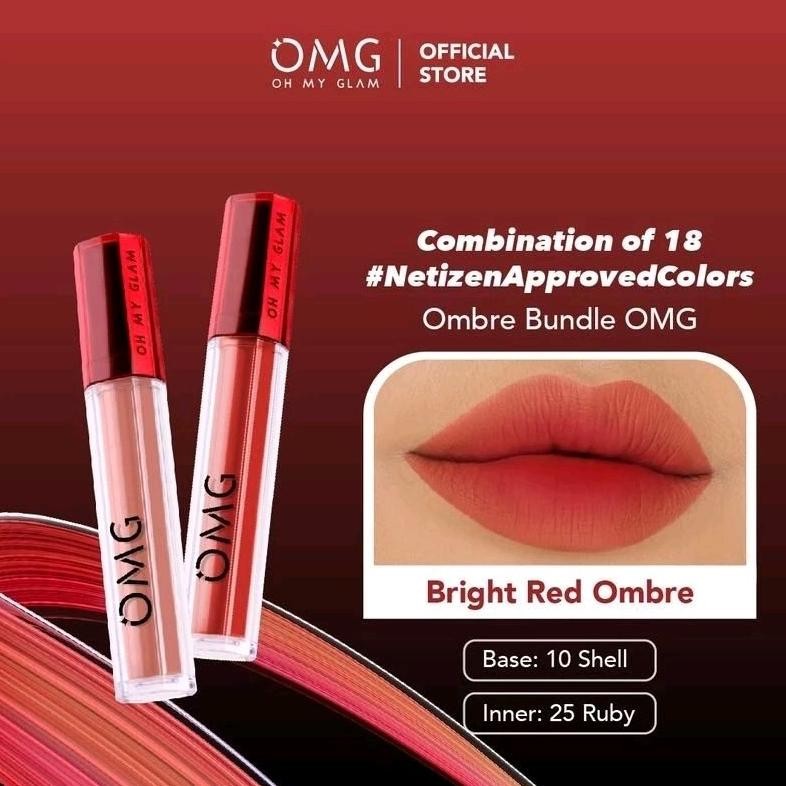 Aw-96 Paket Ombre Lips Omg | Paket Ombre Omg | Ombre Lips Omg | Lipcream Omg Ombre