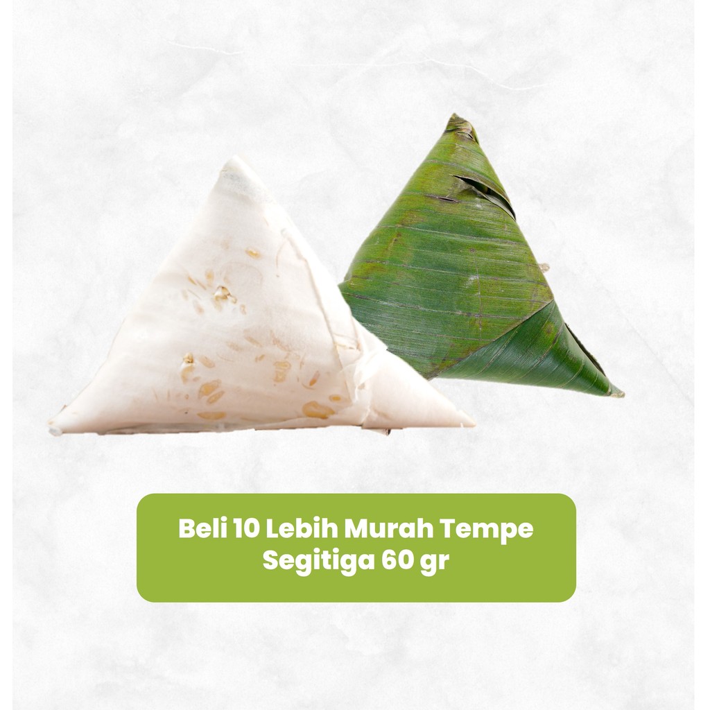 

Bundle 10 x Tempe Segitiga 60 gram 1 pack