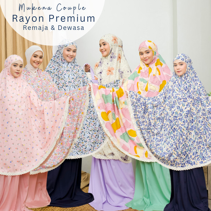 Mukena Terbaru 2024 Mukena Remaja dan Mukena Dewasa Rayon Premium