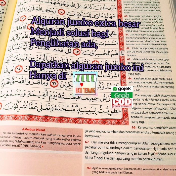 Alquran Murah Lansia Extra Besar Al Quran Mushaf Terjemahan Jumbo A3