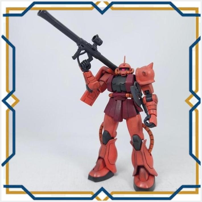[AUG] WEATHERING REPAINT BODYSET HGUC HG GUNDAM ZAKU II CHAR'S CHAR AZNABLE REVIVE BANDAI