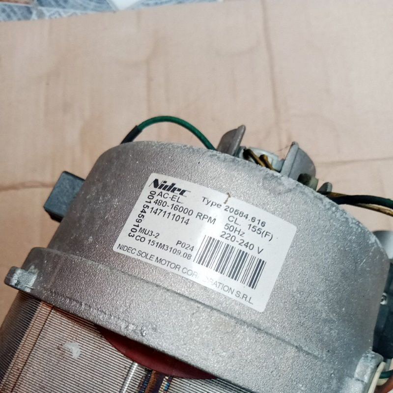 dinamo mesin cuci Lux royal wh 1093i