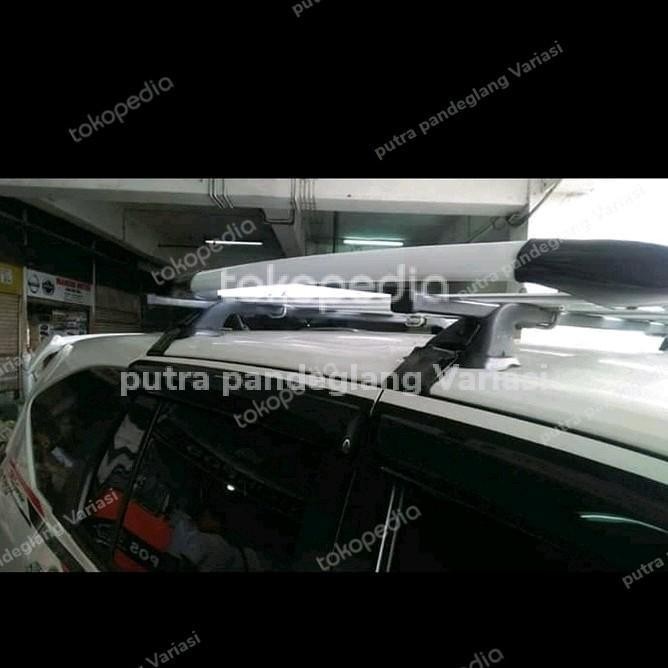 Roof Rak Bagasi Atas + Cross Bar Mobil Calya /Sigra Merek Sun Rack