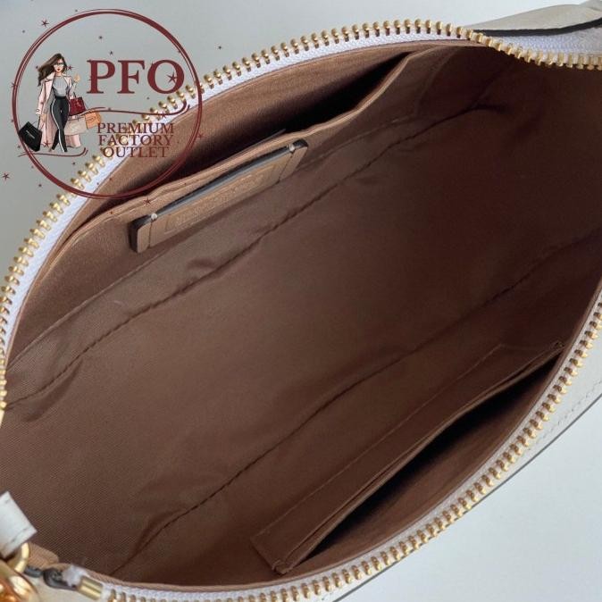 Murah Ready Coch Ca548 Teri Shoulder Bag In Signature Canvas Glacier White