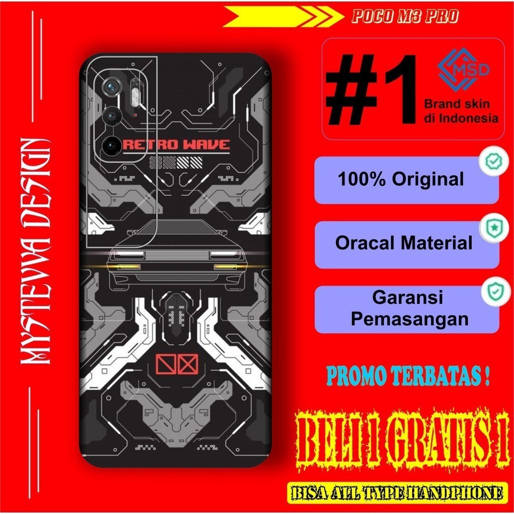 

*PromoTerjangkau* Poco M3 Pro 5g Garskin Wrap Stiker Premium / X Casing Case COD