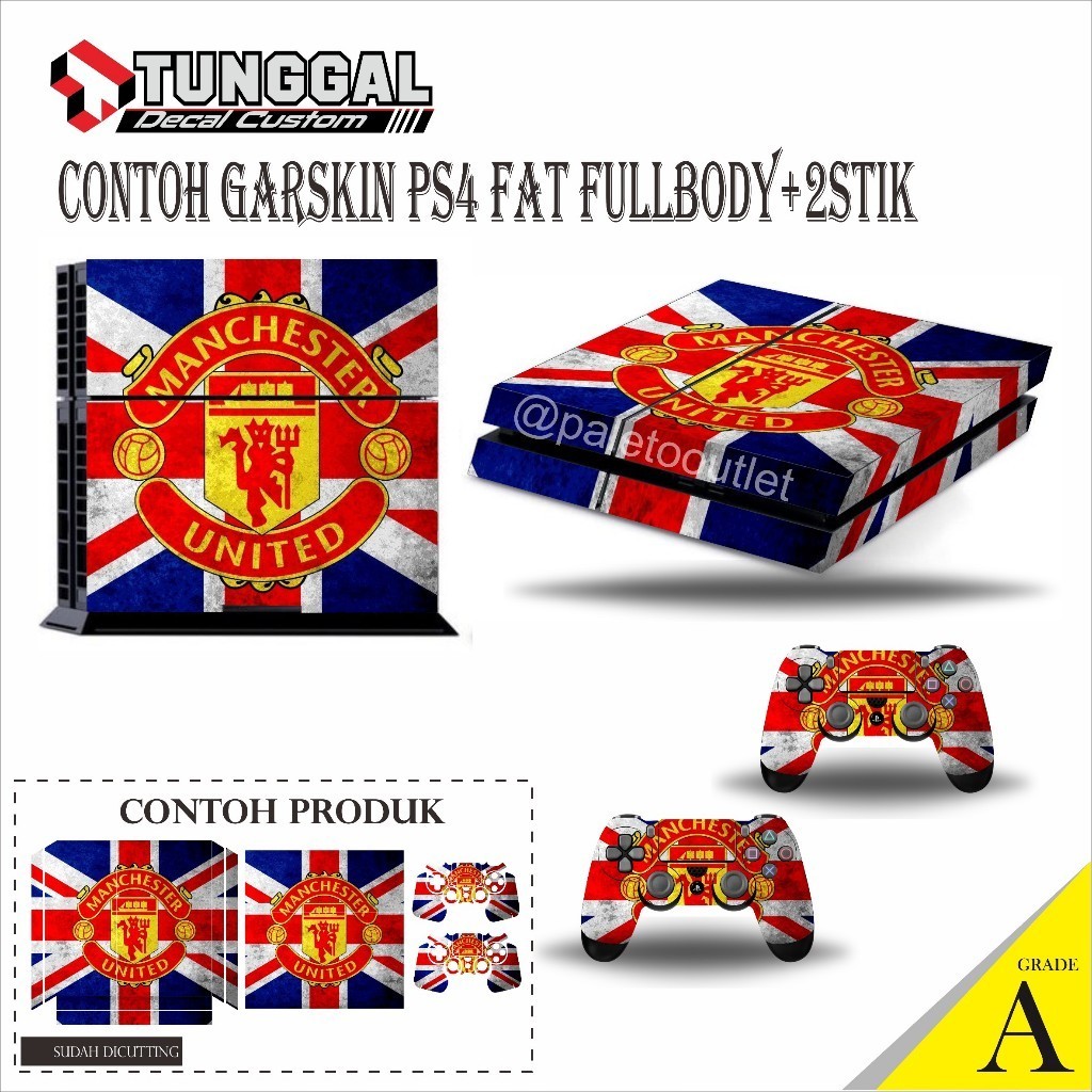 

*PromoTerjangkau* Stiker Ps4 Slim Fat Pro Barca Chelsea Liverpool Juventus Garskin Wrap Premium / X Casing Case COD