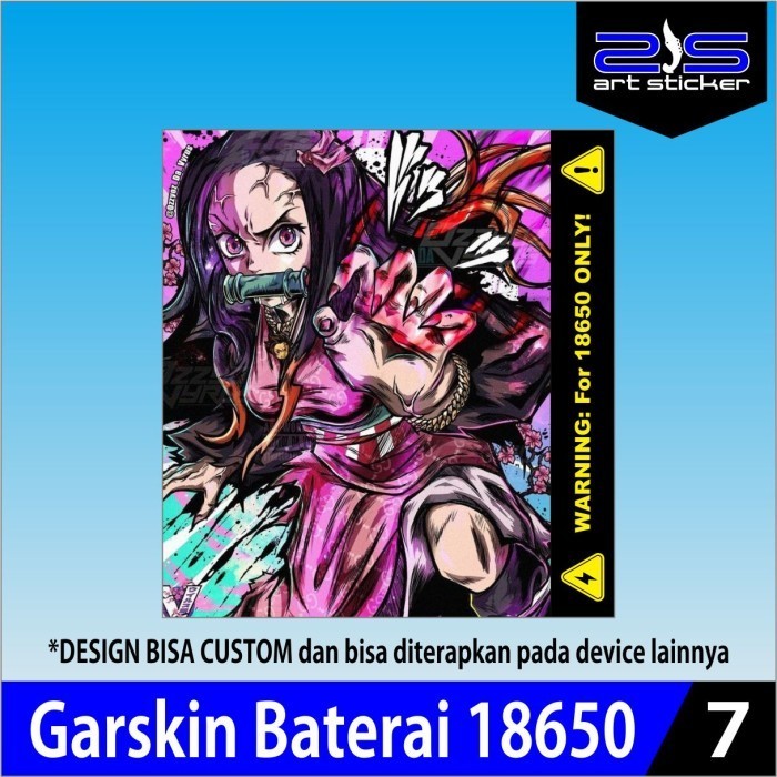 

*PromoTerjangkau* Stiker Wrap Baterai 18650 Pelindung Penghias Odb V6 Gear 5 Garskin Premium / X Casing Case COD