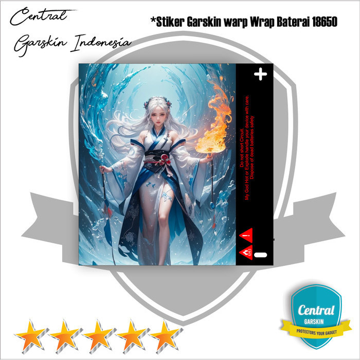 

*PromoTerjangkau* Stiker Wrap Baterai 18650 Girl Ai 01 Garskin Premium / X Casing Case COD