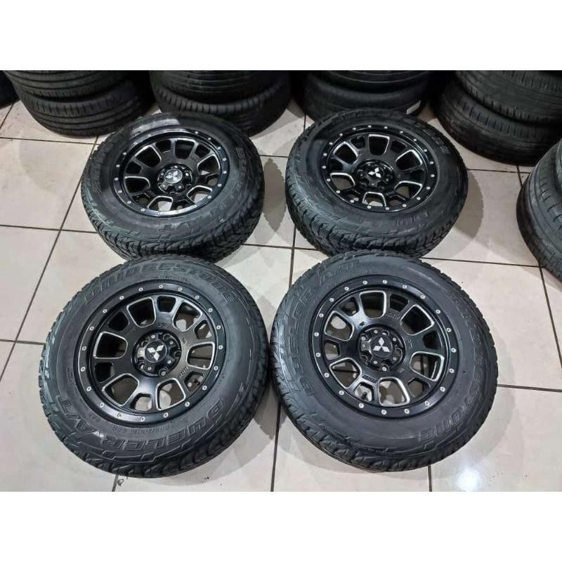 Velg Mobil Second Model Offroad Ring 15 Pcd 5X114 Ban 205 70 15 Bridgestone Innova Rush Terios Kuda