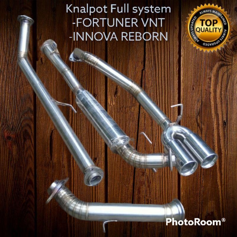 Knalpot Full System Fortuner Vrz / Innova Reborn
