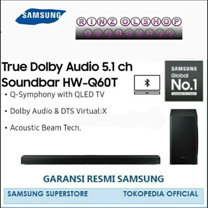 Grosir Soundbar Samsung Hw-Q60T True Atmos 5.1 Bluetooth