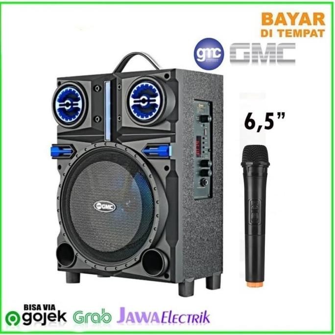 Grosir Speaker Bluetooth X-Bass 8'5 Inch Gmc 897Q Plus Mic Karaoke Wireless