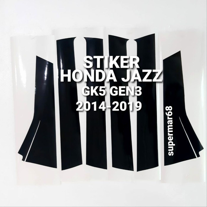 Stiker Pilar Pintu Jendela Honda Jazz GK5 GEN 3 2014-2019