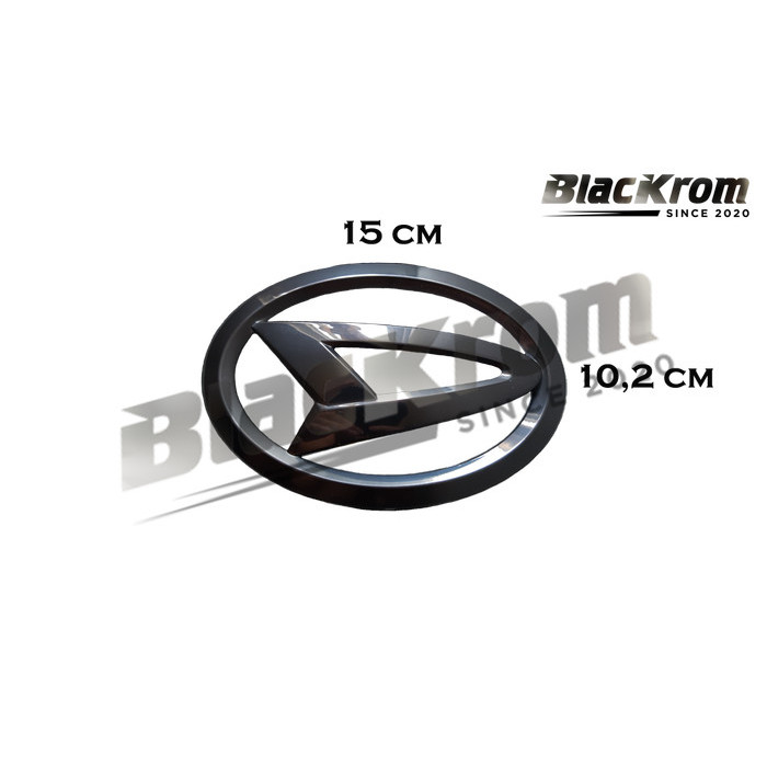 Logo Emblem Black Chrome Daihatsu 15 cm