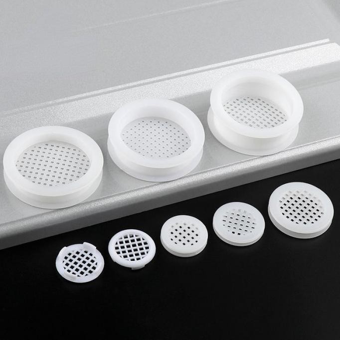 10 Buah Penutup Ventilasi Udara Plastik Furnitur Lemari Dapur Lemari Sepatu Ventilasi Tahan Lembab J
