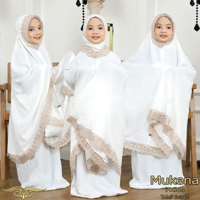 Mukena Anak Shafiyah Renda Kids Crinkle Airflow Free Tas