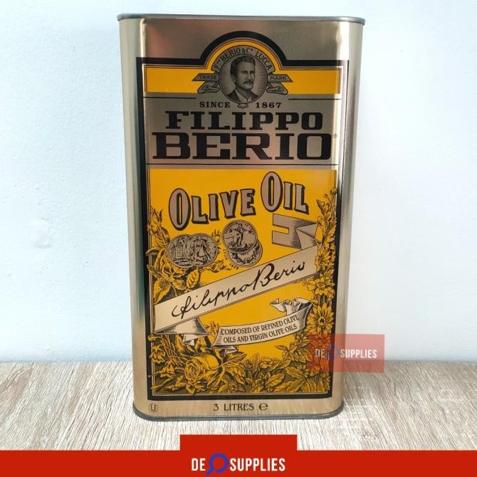 

Filippo Berio Olive Oil 3L - Minyak Zaitun Murni / Pure 3 L Italy