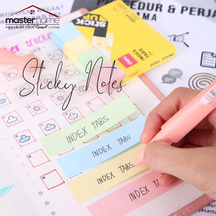 

STICKY NOTES | MEMO TEMPEL | TAB PENANDA WARNA CERAH | PEMBATAS