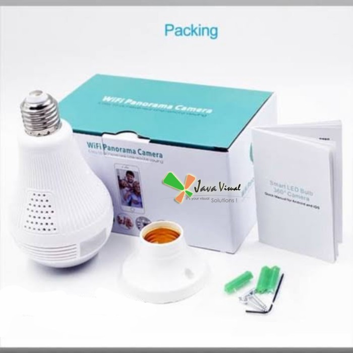 CCTV PANORAMIC CAMERA IP SPC - IP Camera CCTV Bulb WiFi Panoramic