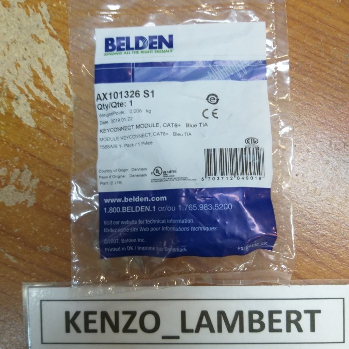 belden modular cat 6 BIRU / belden cat 6