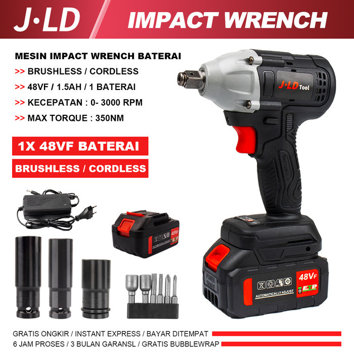 Jld 48S Cordless Impact Wrench Brushless