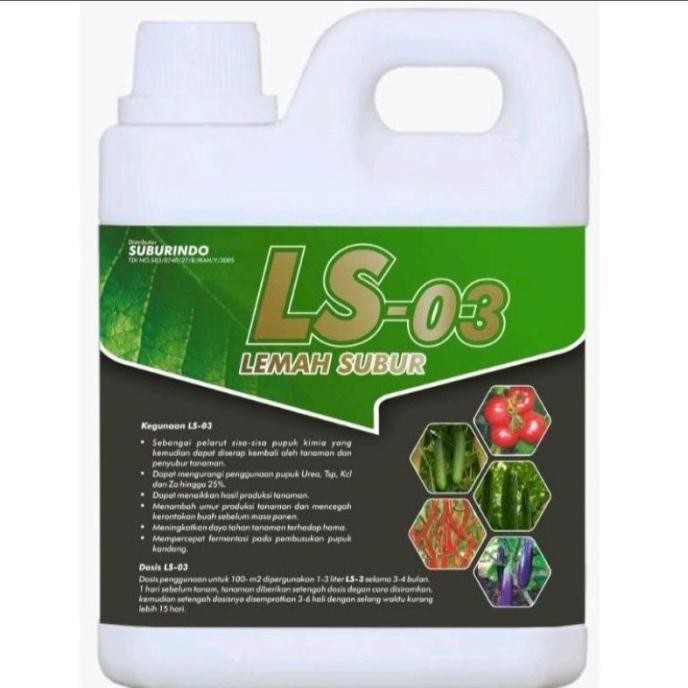 DISKON Pupuk Cair Penambah napsu makan tanaman LS-03 Kemasan 1L Mitra