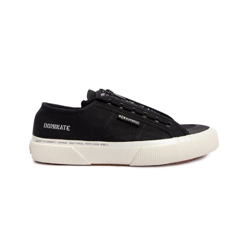 SUPERGA X DOMINATE 2691 TONGUE ZIP BLACK