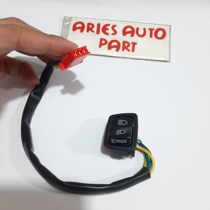 TERBARU TOMBOL SAKLAR DIM PASS BEAM AEROX 155 HI BEAM PASS AEROX HITAM