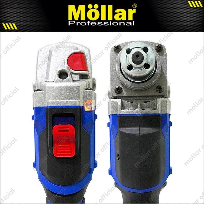 MOLLAR CAG20550 Mesin Gerinda Tangan Baterai 20V Cordless Grinder 4"