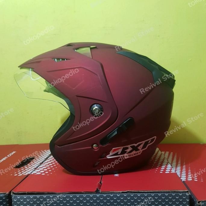 PROMO Helm BXP Navigator double visor SNI half face Terlaris