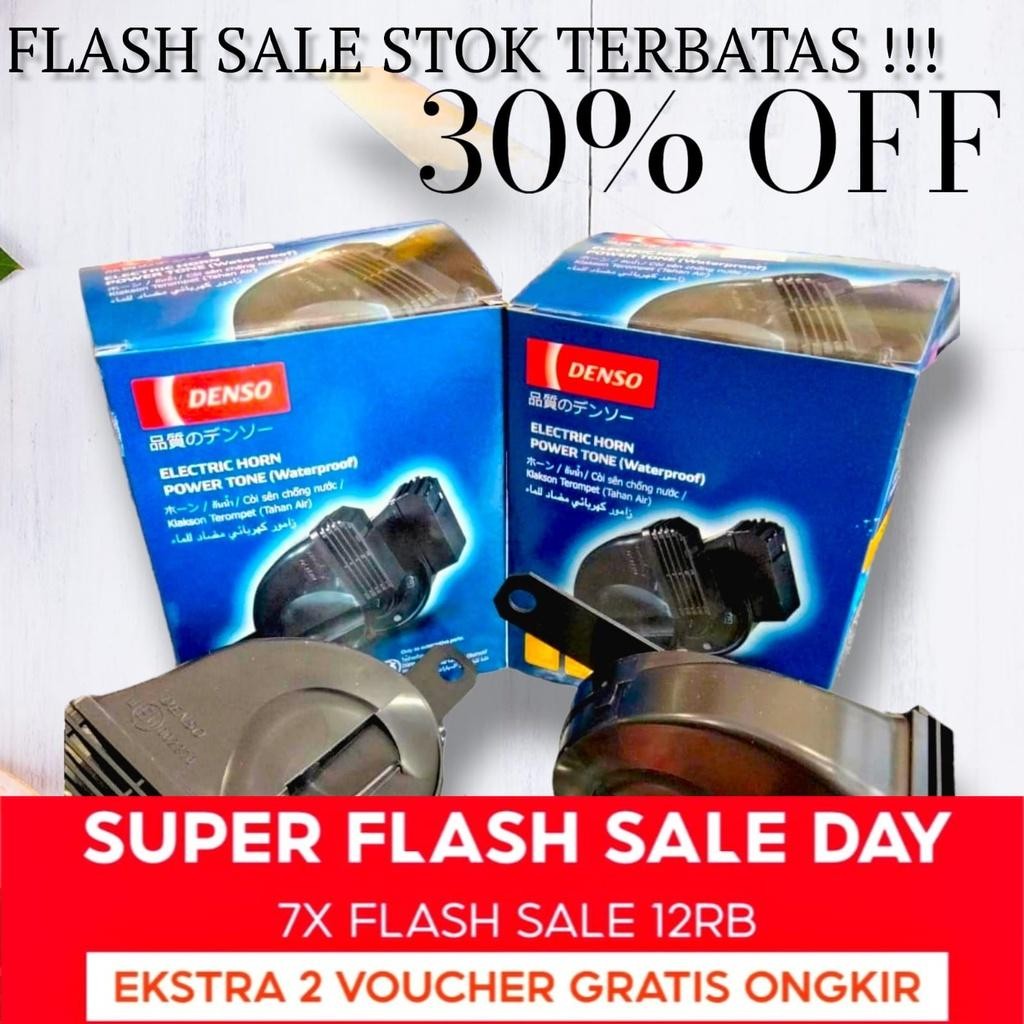 Klakson Denso Keong Waterprof Plus Relay Avanza Xenia Vios Bmw Grandmax Fortuner Pajero Canter Ayla 