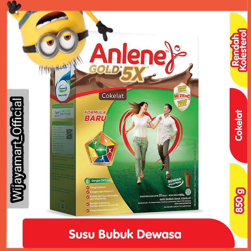 

Anlene Gold 5X Susu Bubuk Dewasa Cokelat 850 g