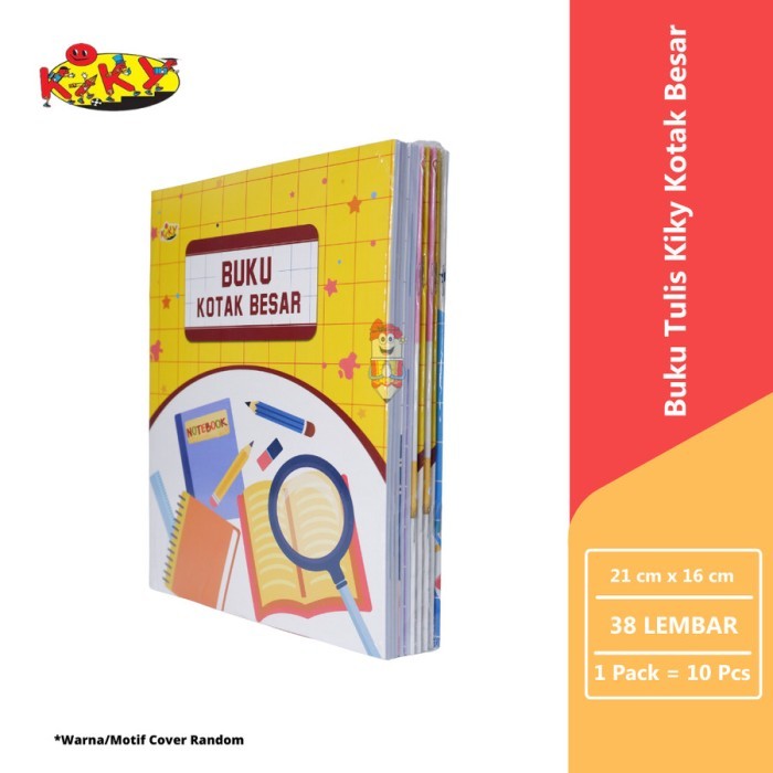 

KIKY BUKU TULIS 38 LBR KOTAK BESAR 1 PAK ISI 10 PCS