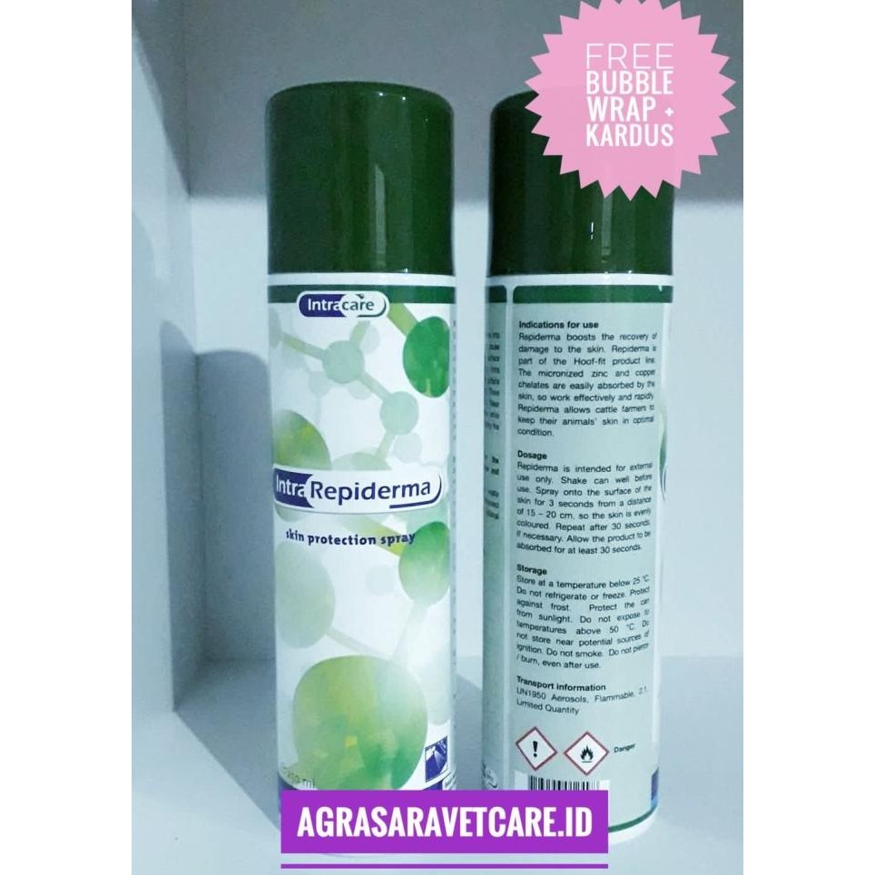 INTRA REPIDERMA 250 ml- OBAT LUKA HEWAN SPRAY