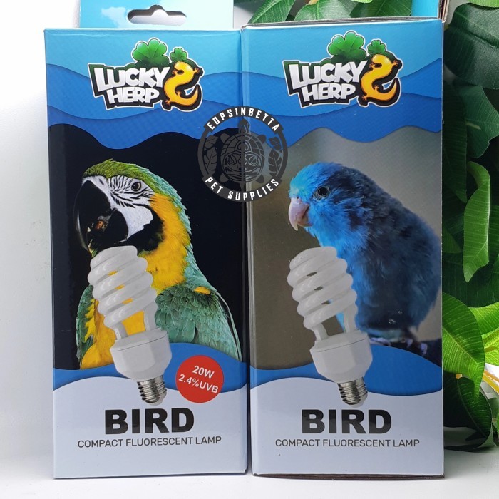 Lucky Herp UVB Bird Lamp 2.4% Lampu Matahari Untuk Burung