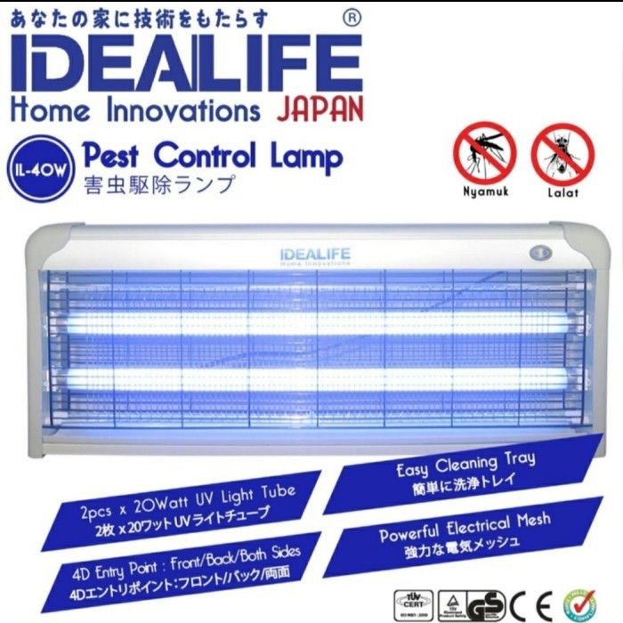 IDEALIFE Insect killer IL 40W ORI - Lampu Perangkap nyamuk lalat BESAR